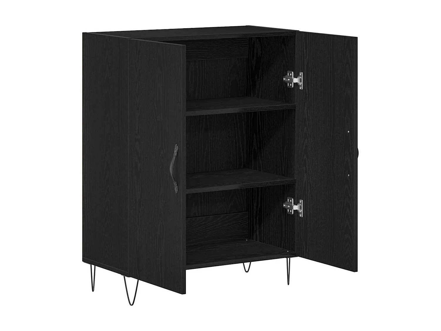 Aparador Roble negro 69.5 x 34 x 90 cm Madera contrachapada