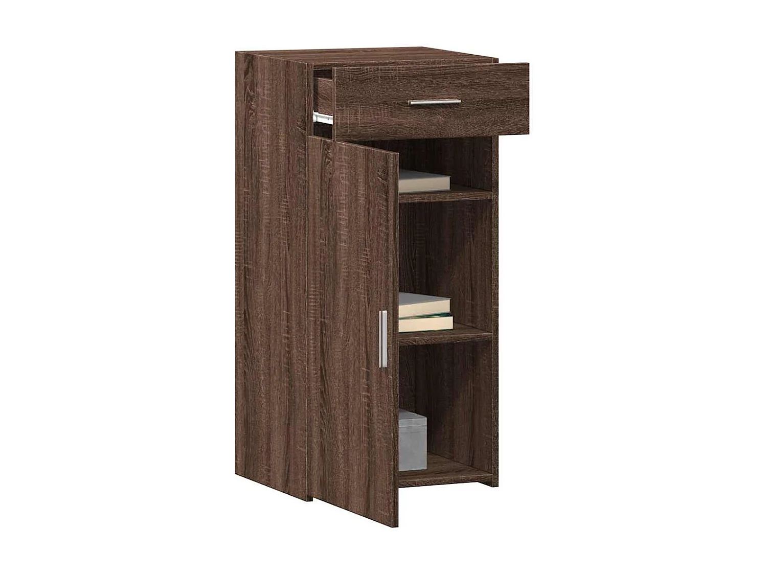 Buffet chêne marron 45x42,5x93 cm bois d'ingénierie