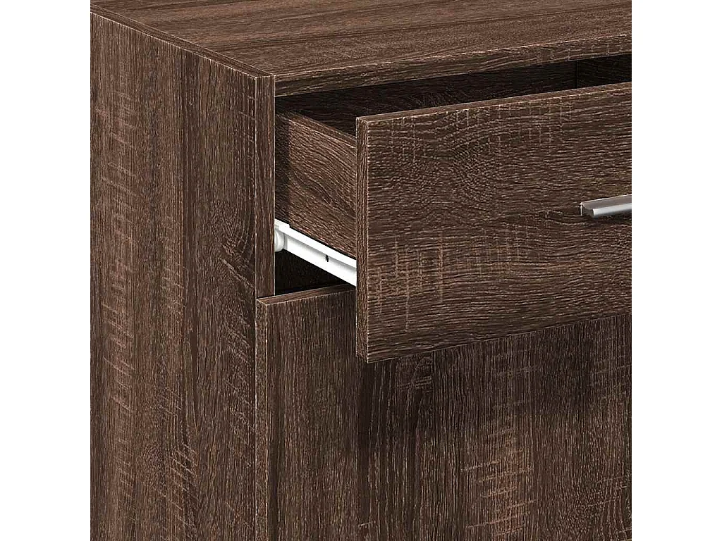 Buffet chêne marron 45x42,5x93 cm bois d'ingénierie