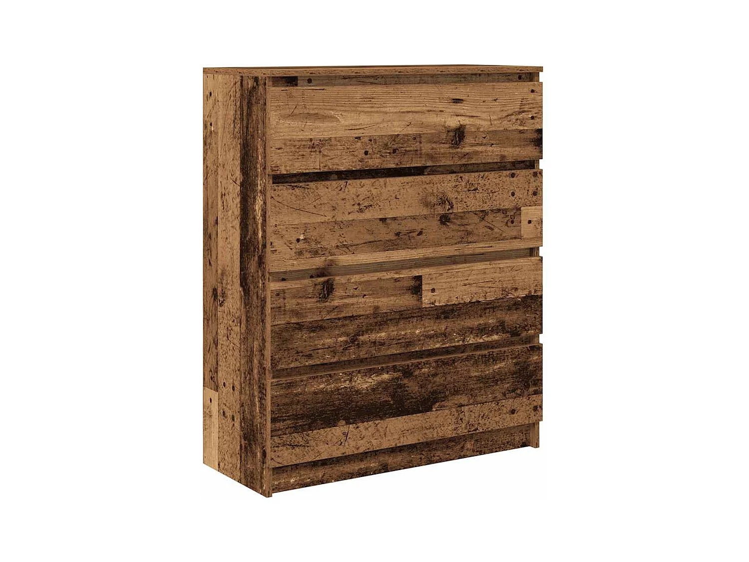 Buffet vieux bois 80x35x99 cm bois d'ingénierie