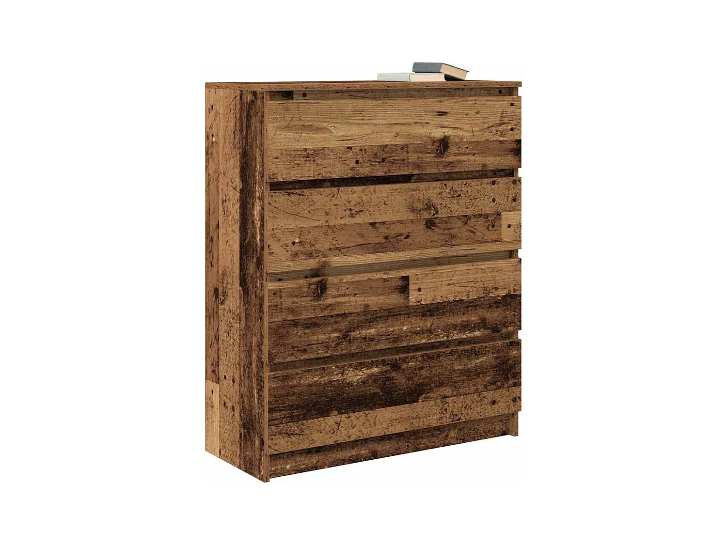 Buffet vieux bois 80x35x99 cm bois d'ingénierie