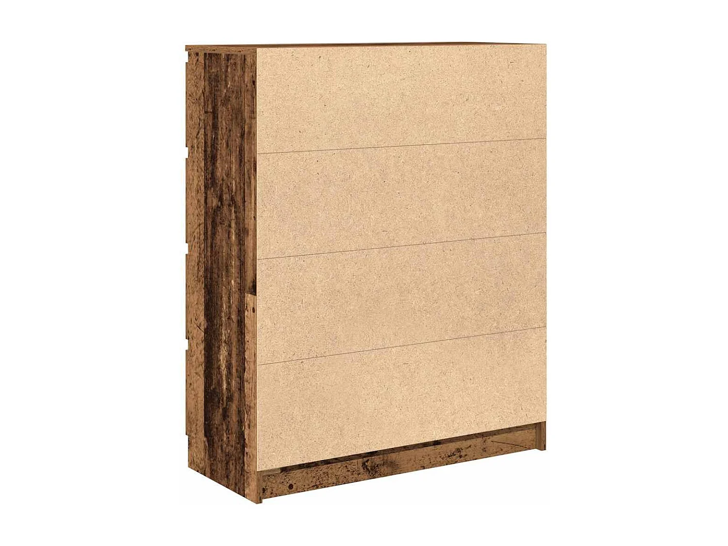 Buffet vieux bois 80x35x99 cm bois d'ingénierie