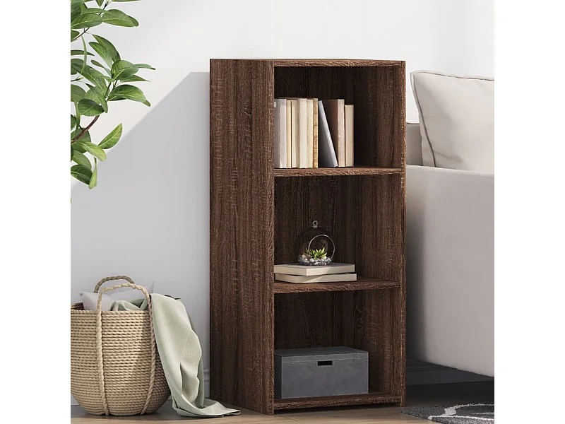 Dressoir 40x41x93 cm bewerkt hout bruin eikenkleur