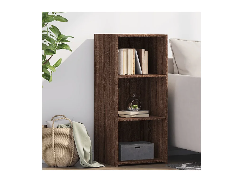 Buffet chêne marron 40x41x93 cm bois d'ingénierie