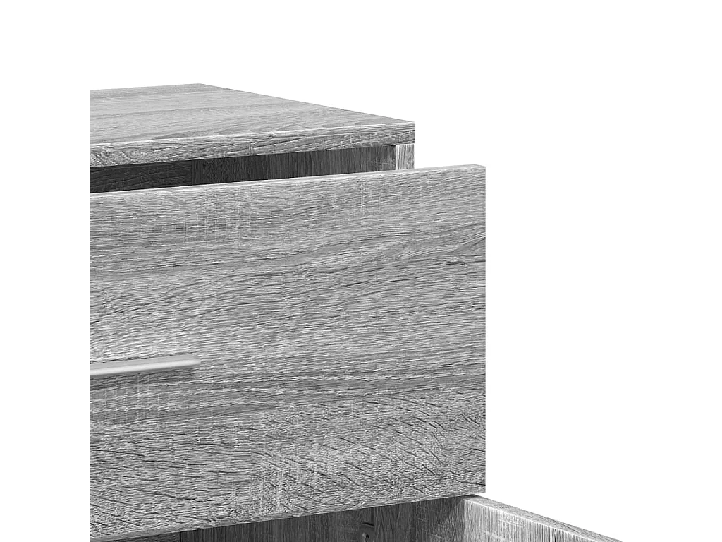 Buffets 2 pièces sonoma gris 60x31x70 cm bois d'ingénierie