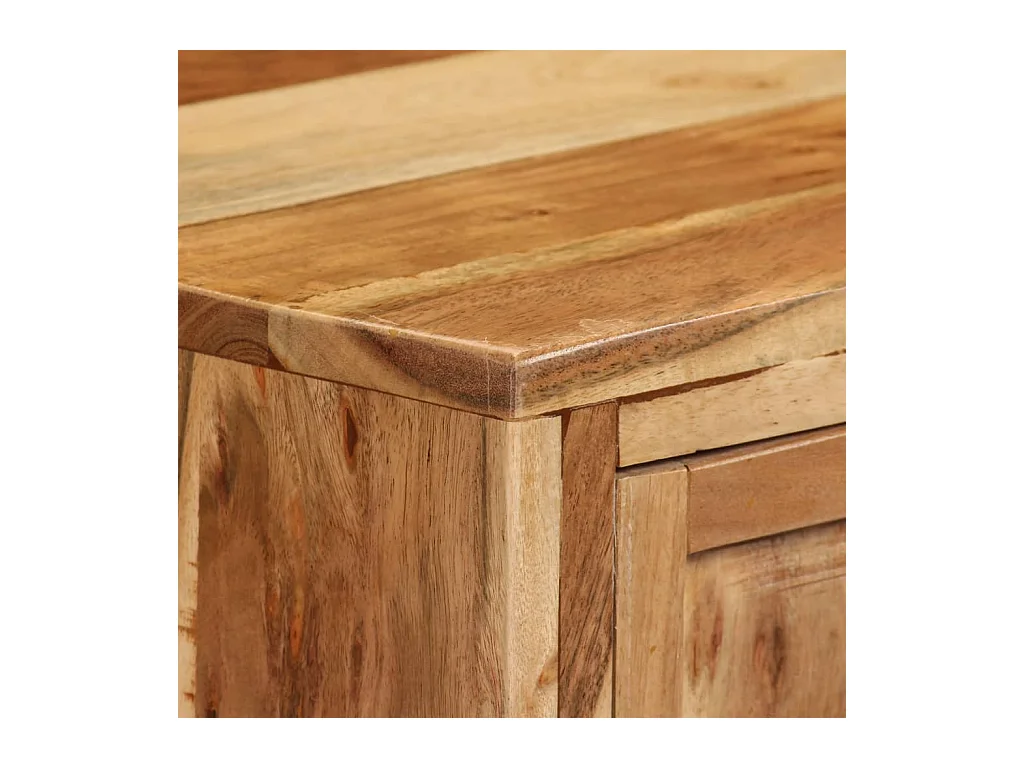 Buffet Bois d'acacia solide 60x35x76 cm Marron