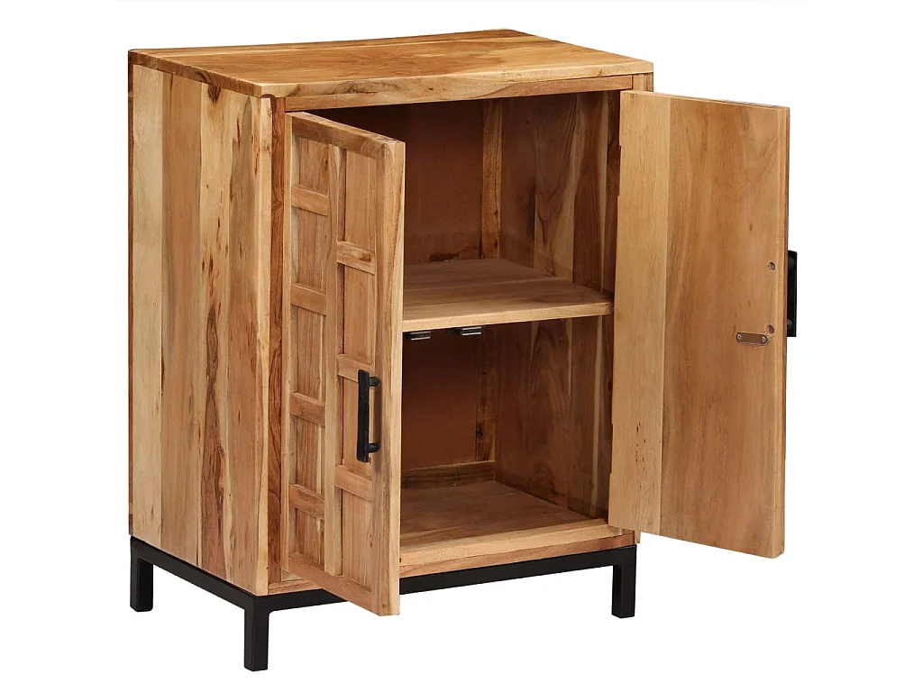 Buffet Bois d'acacia solide 60x35x76 cm Marron