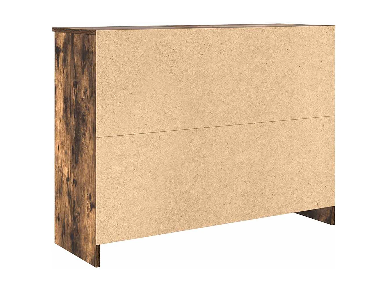 Buffet avec tiroir chêne fumé 101x35x76 cm bois d'ingénierie