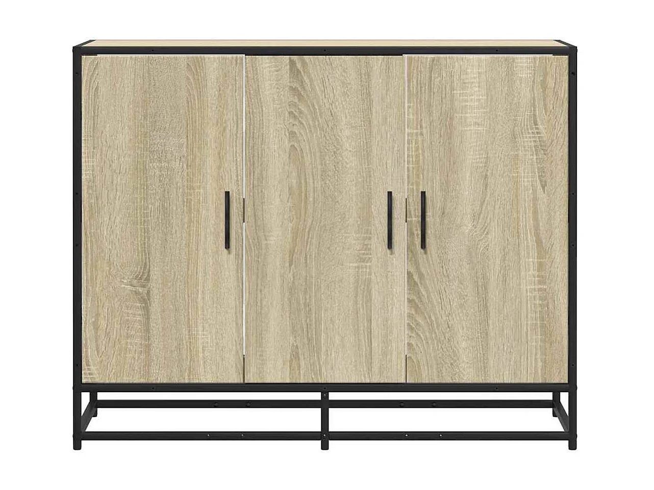 Buffet chêne sonoma 94x35x76 cm bois d'ingénierie
