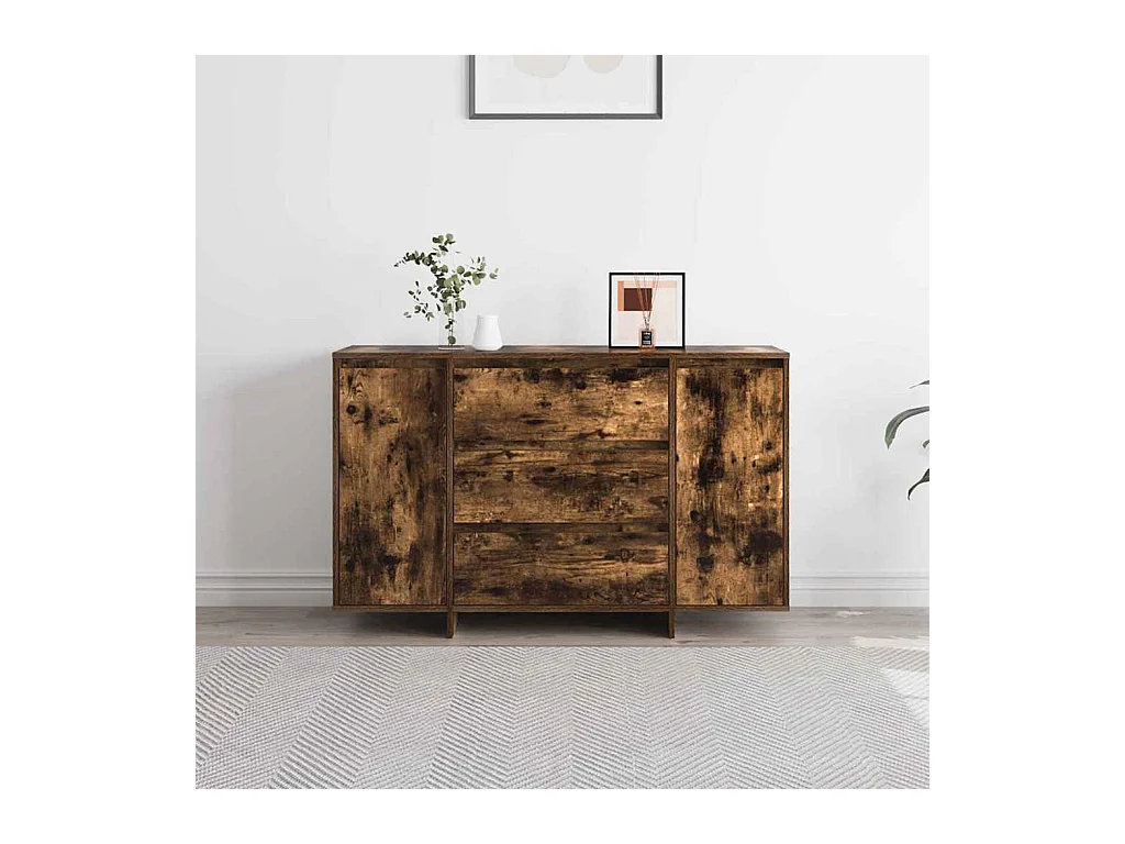 Buffet Chêne fumé 120 x 41 x 75 cm Bois d'ingénierie