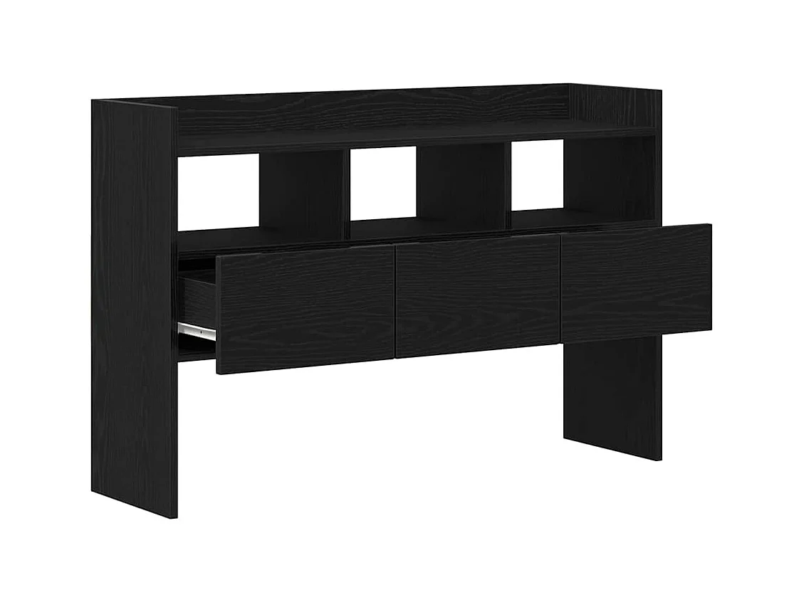 Buffet avec tiroir Noir 105 x 30 x 70 cm Bois d'ingénierie