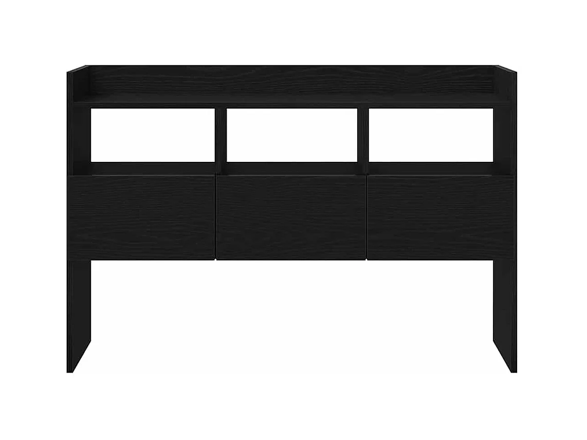 Buffet avec tiroir Noir 105 x 30 x 70 cm Bois d'ingénierie