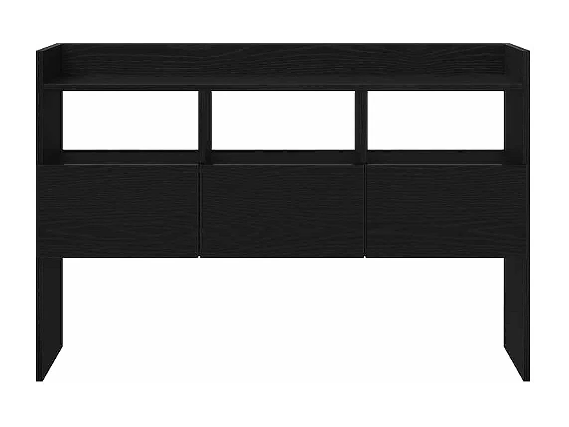 Buffet avec tiroir Noir 105 x 30 x 70 cm Bois d'ingénierie