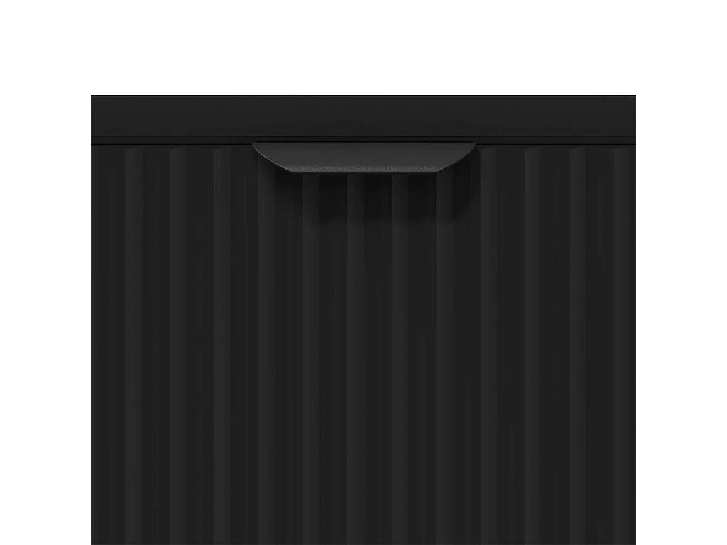 Buffet avec tiroir Noir 79,5 x 33 x 82 cm Bois d'ingénierie