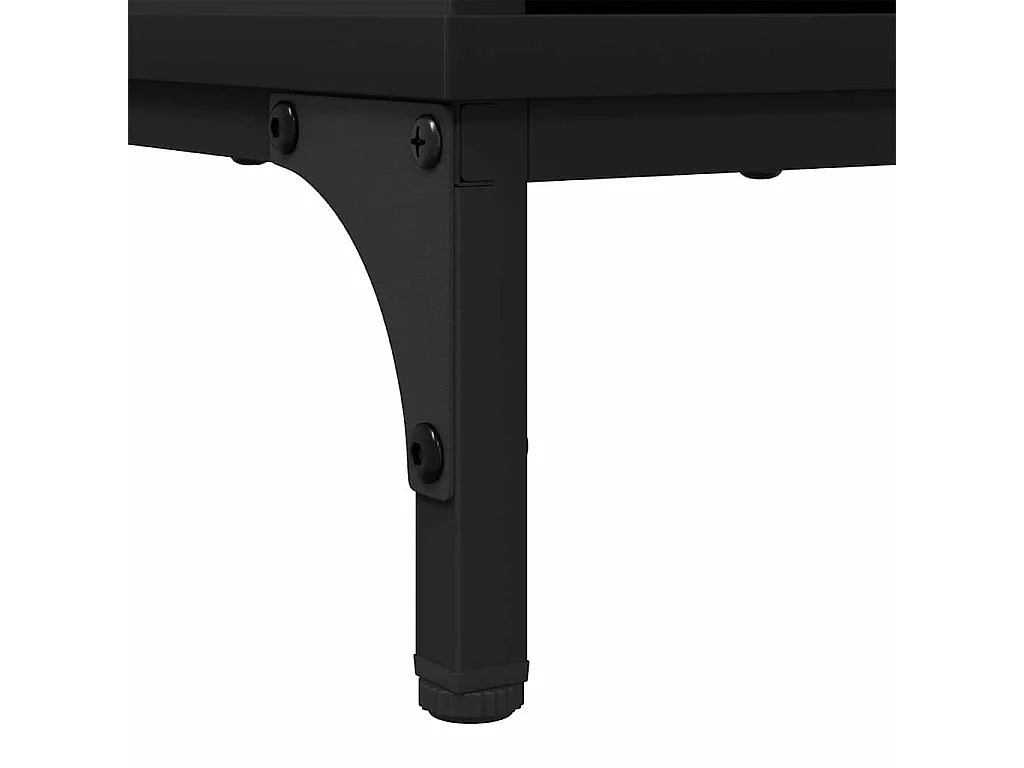 Buffet avec tiroir Noir 79,5 x 33 x 82 cm Bois d'ingénierie