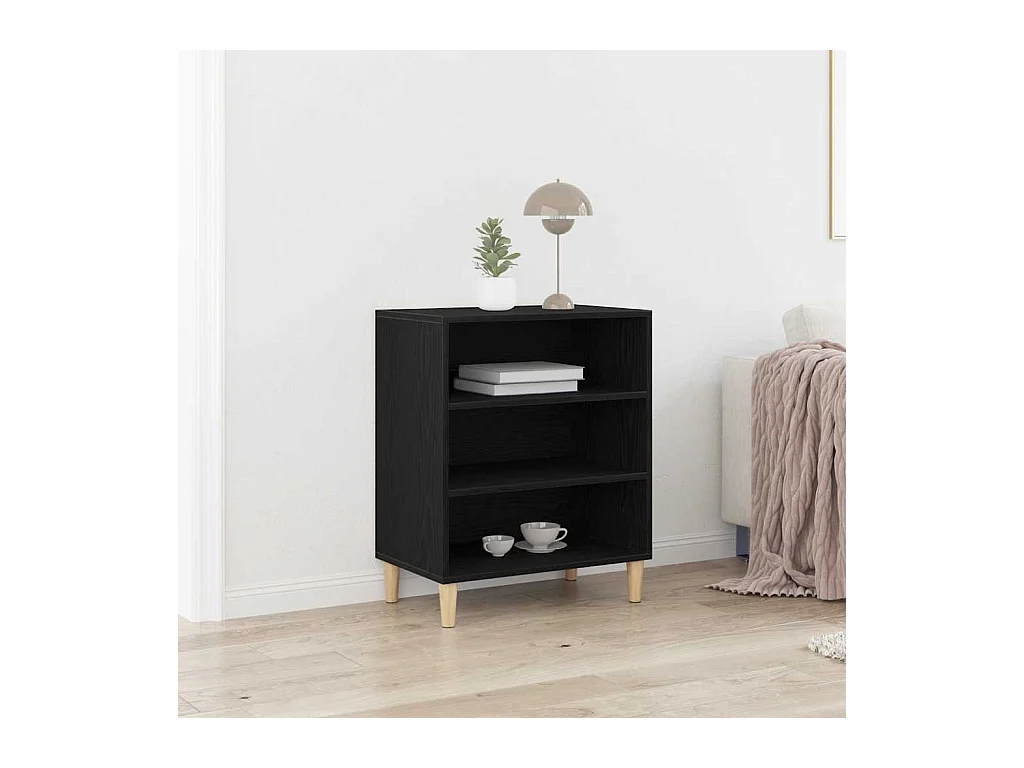 Buffet Chêne noir 57 x 35 x 70 cm Bois d'ingénierie