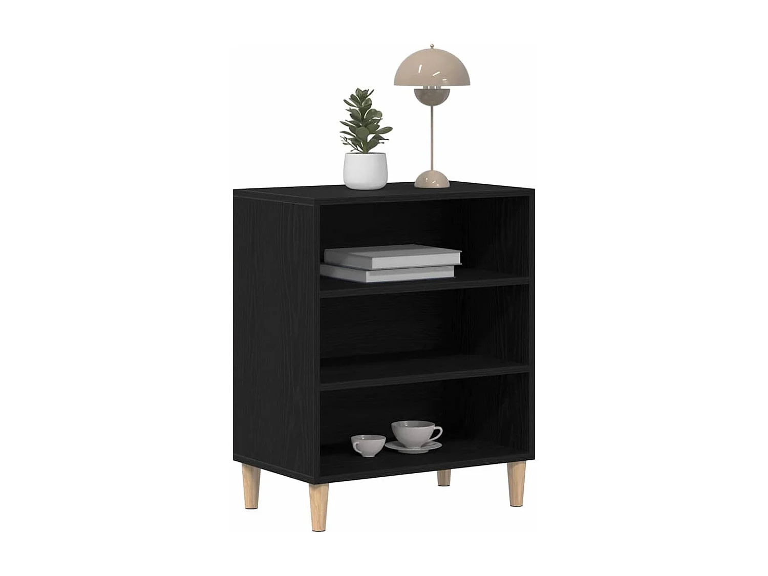 Buffet Chêne noir 57 x 35 x 70 cm Bois d'ingénierie
