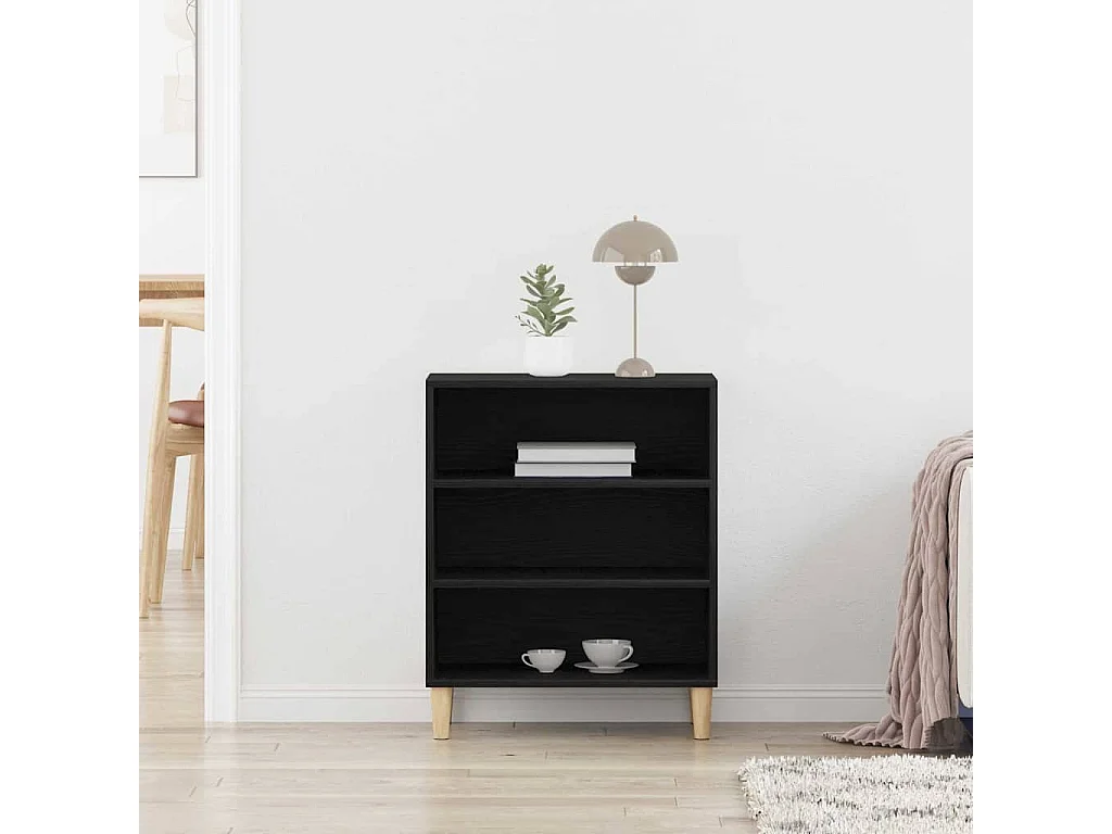 Buffet Chêne noir 57 x 35 x 70 cm Bois d'ingénierie