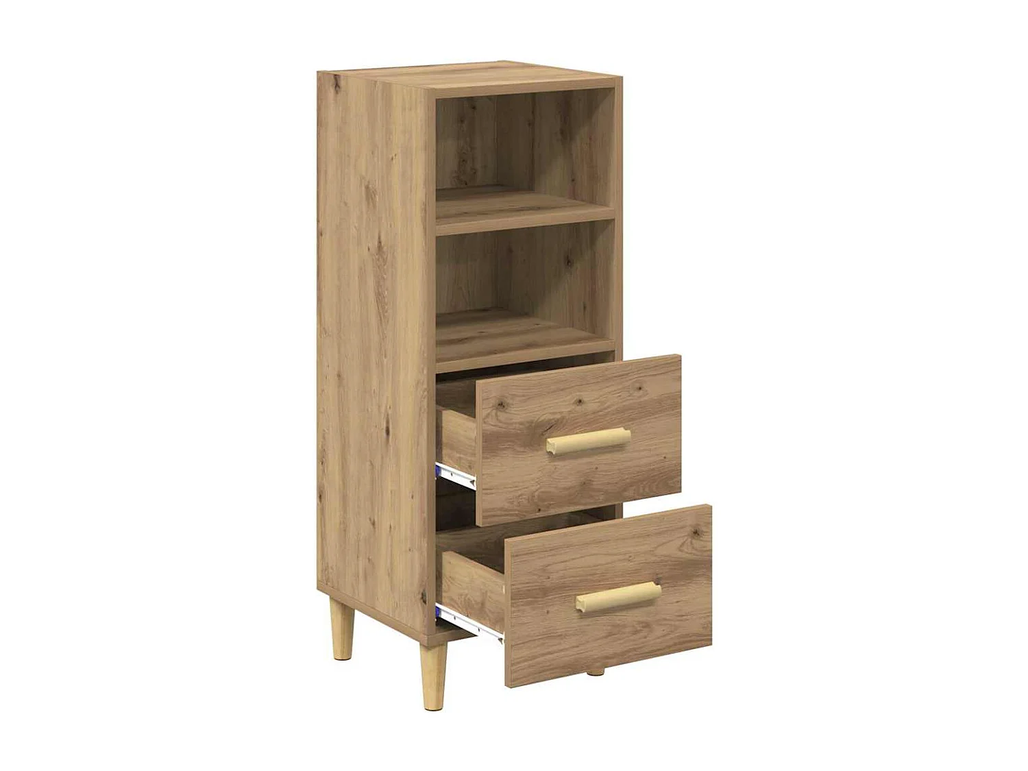 Buffet chêne artisanal 34 x 34,5 x 90 cm Bois d'ingénierie