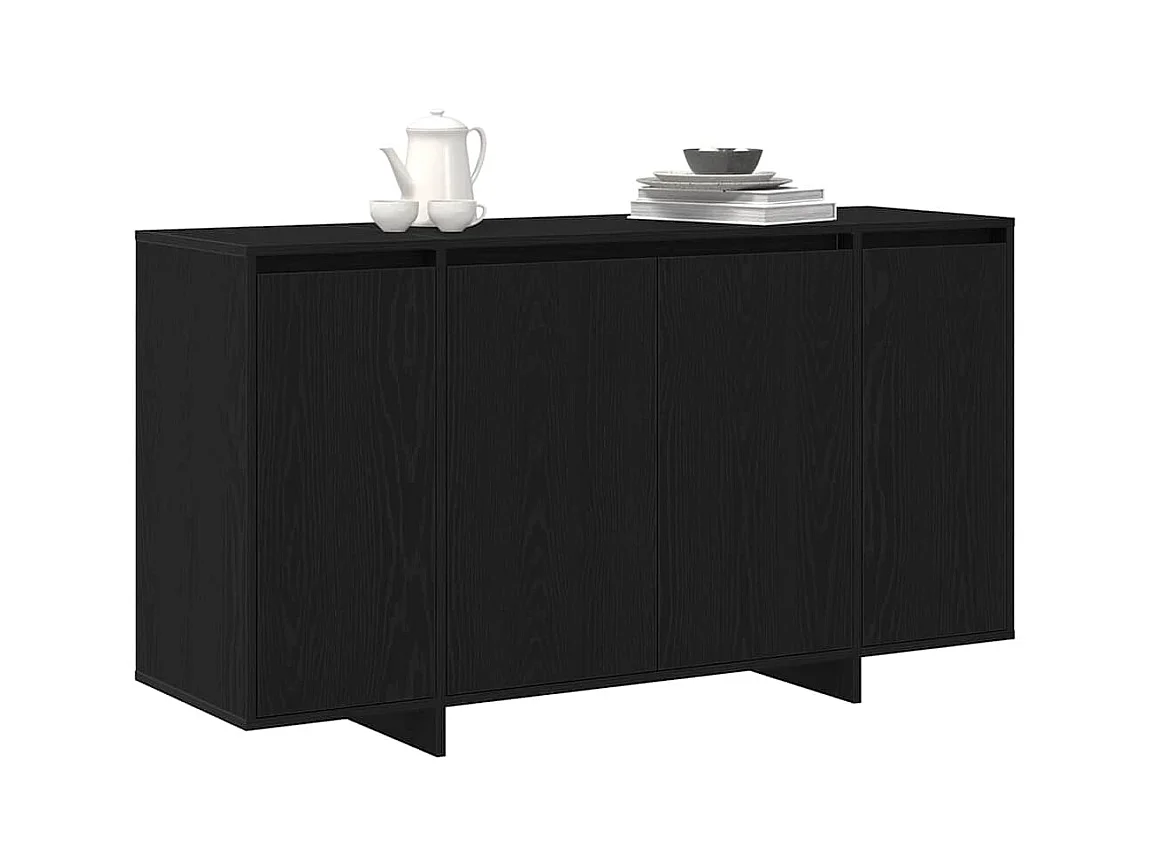 Vitrina Roble negro 135 x 41 x 69 cm Madera contrachapada