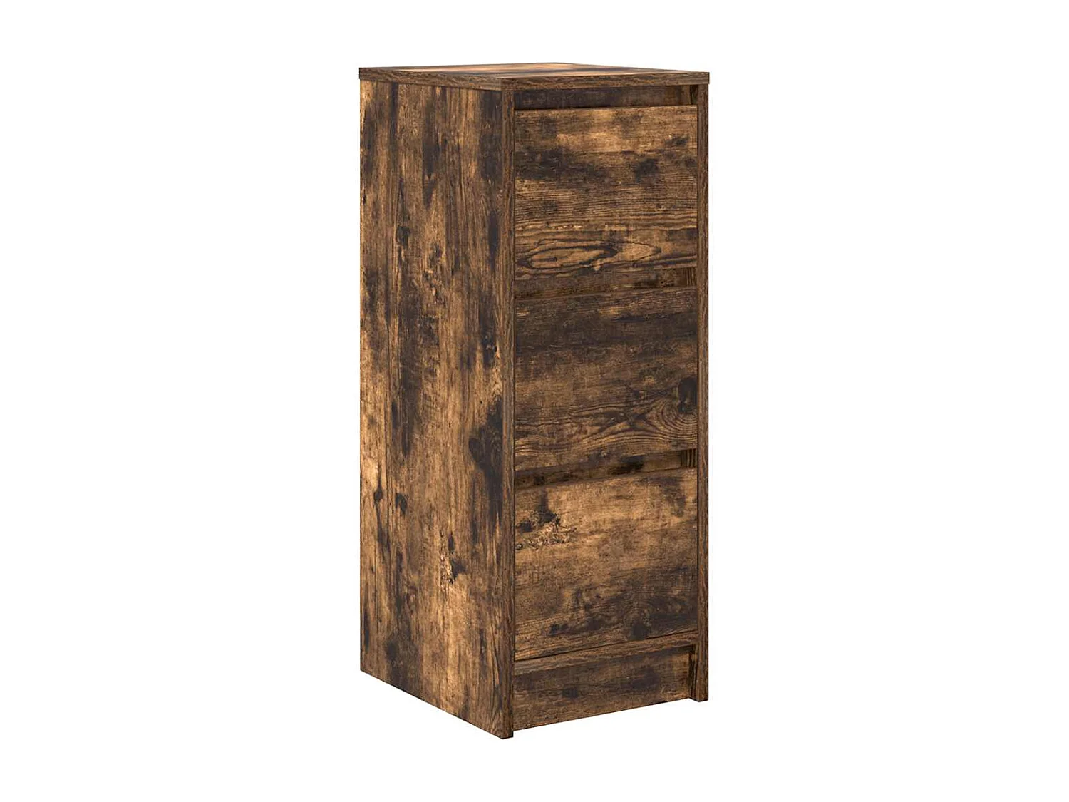 Buffet chêne fumé 29,5x34x76 cm bois d'ingénierie