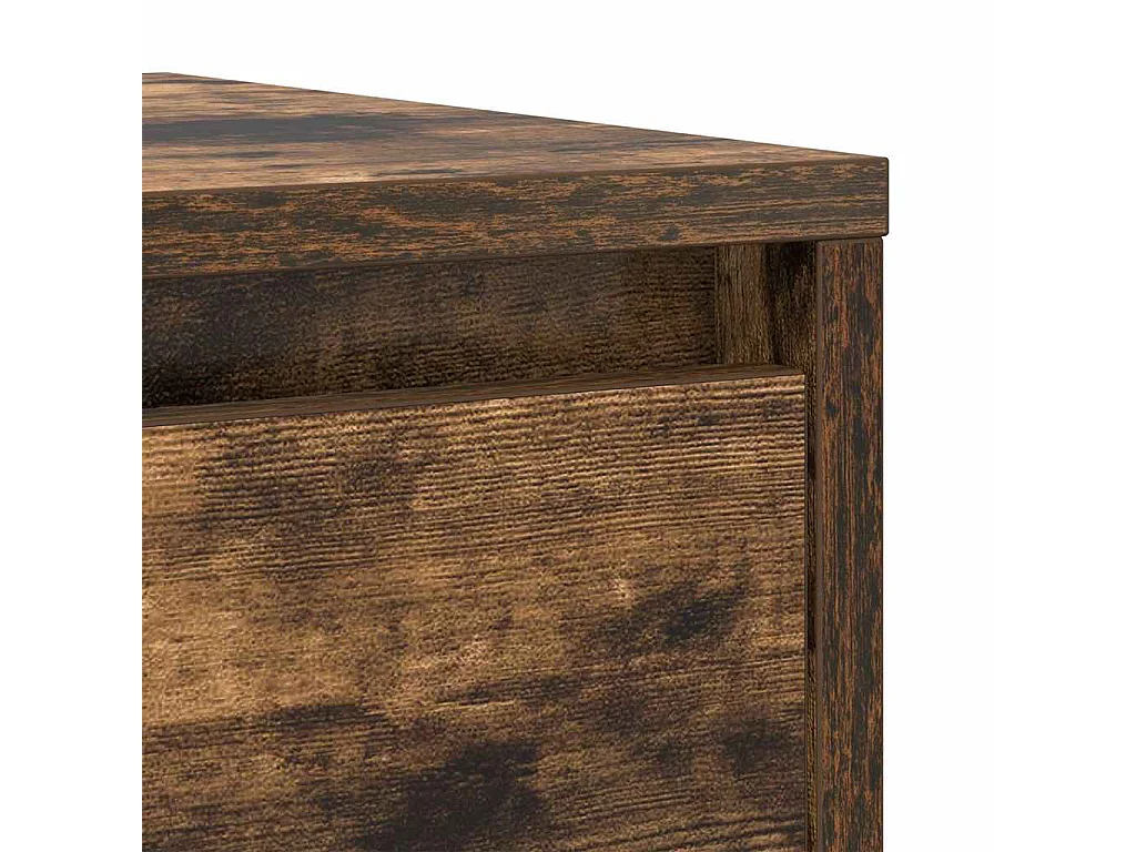 Buffet chêne fumé 29,5x34x76 cm bois d'ingénierie