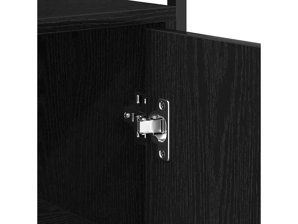 Buffet Chêne noir 70 x 30 x 80 cm Bois d'ingénierie