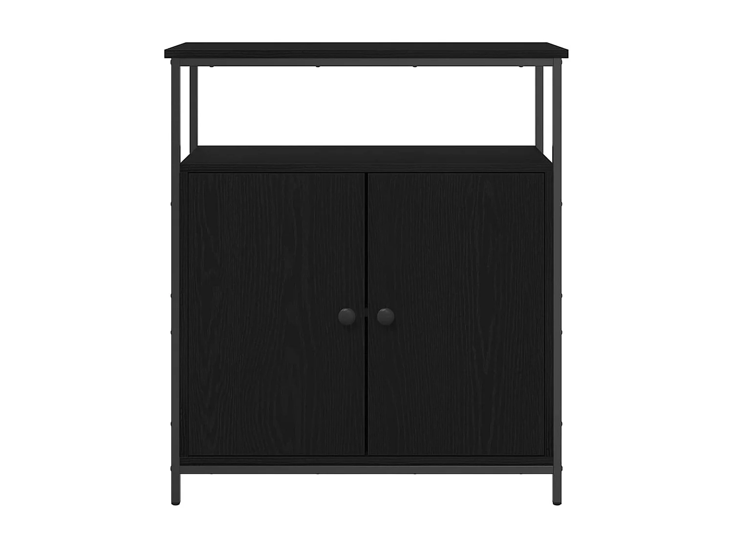 Vitrina Roble negro 70 x 30 x 80 cm Madera contrachapada