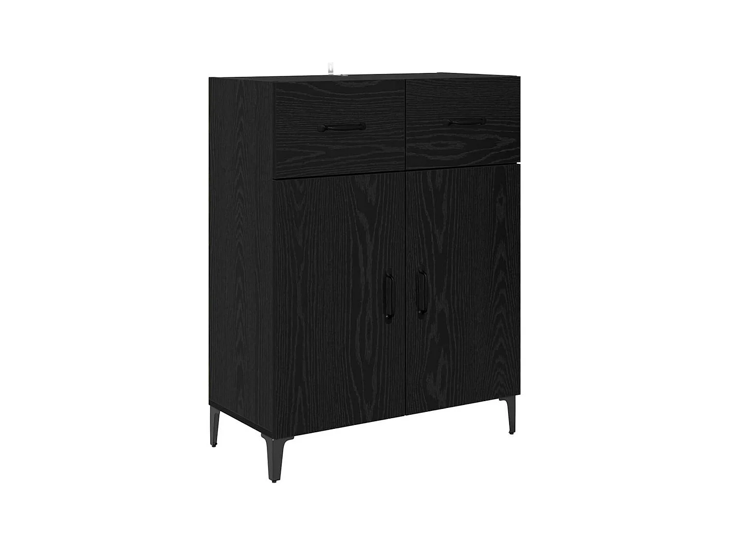 Buffet Chêne noir 34 x 69.5 x 90 cm Bois d'ingénierie