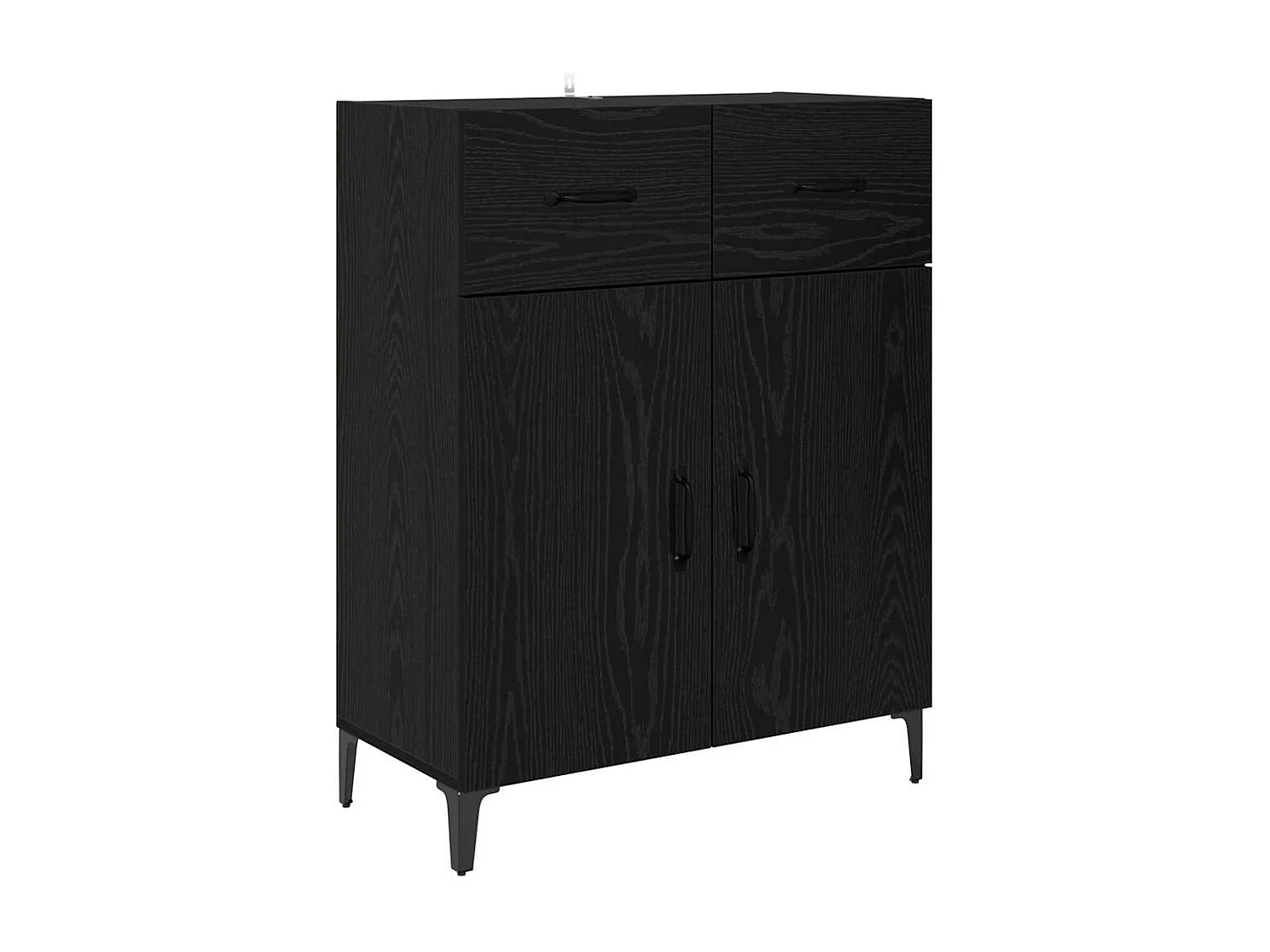 Buffet Chêne noir 34 x 69.5 x 90 cm Bois d'ingénierie