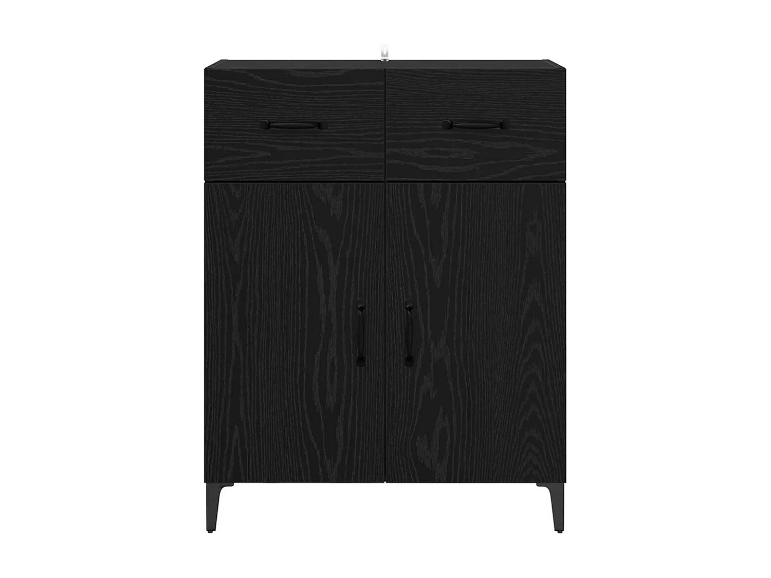 Buffet Chêne noir 34 x 69.5 x 90 cm Bois d'ingénierie