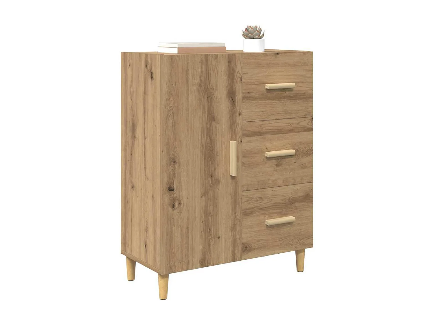 Buffet chêne artisanal 34 x 69.5 x 90 cm Bois d'ingénierie