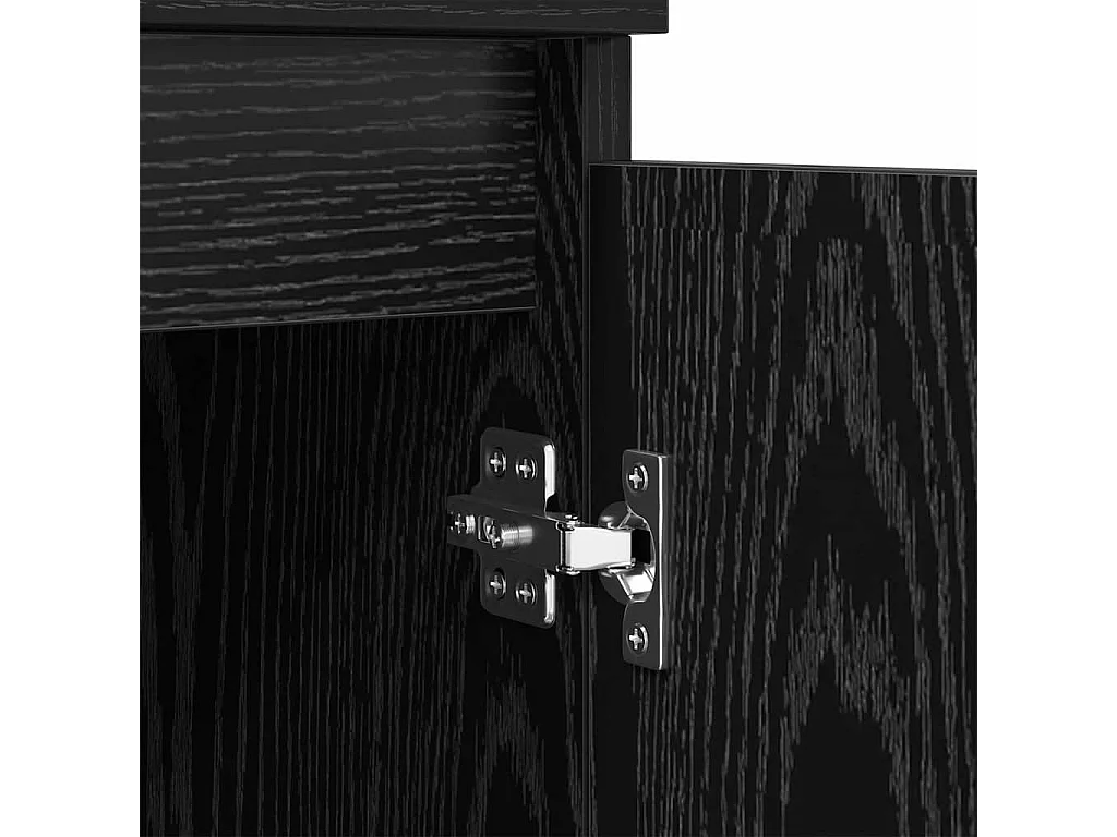 Buffet Chêne noir 60 x 35 x 70 cm Bois d'ingénierie