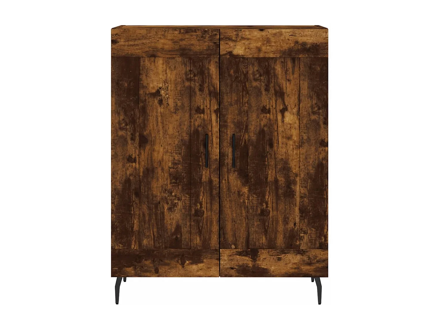 Buffet haut Chêne fumé 69,5x34x180 cm Bois d'ingénierie