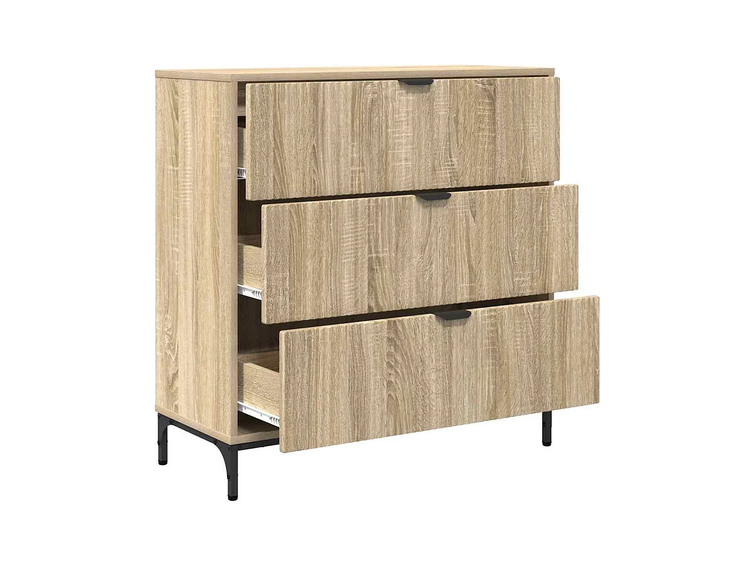Buffet Chêne sonoma 79,5 x 33 x 82 cm Bois d'ingénierie