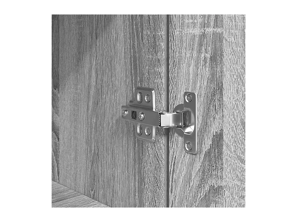 Buffet sonoma gris 37,5x35x180 cm bois d'ingénierie