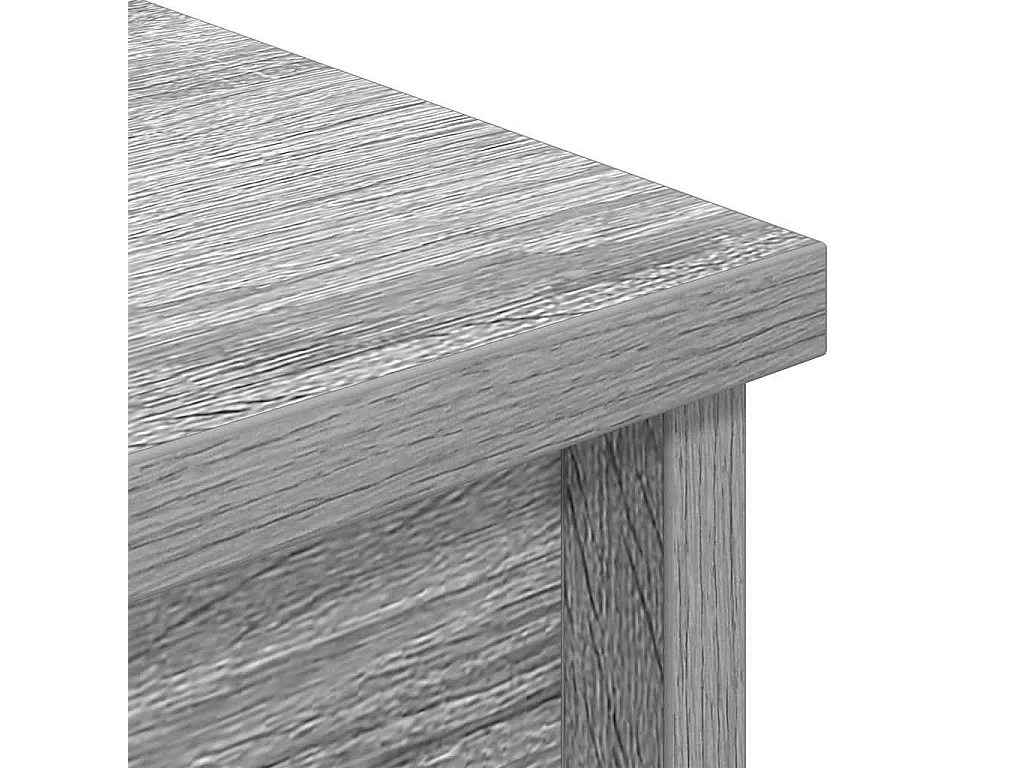 Buffet sonoma gris 37,5x35x180 cm bois d'ingénierie