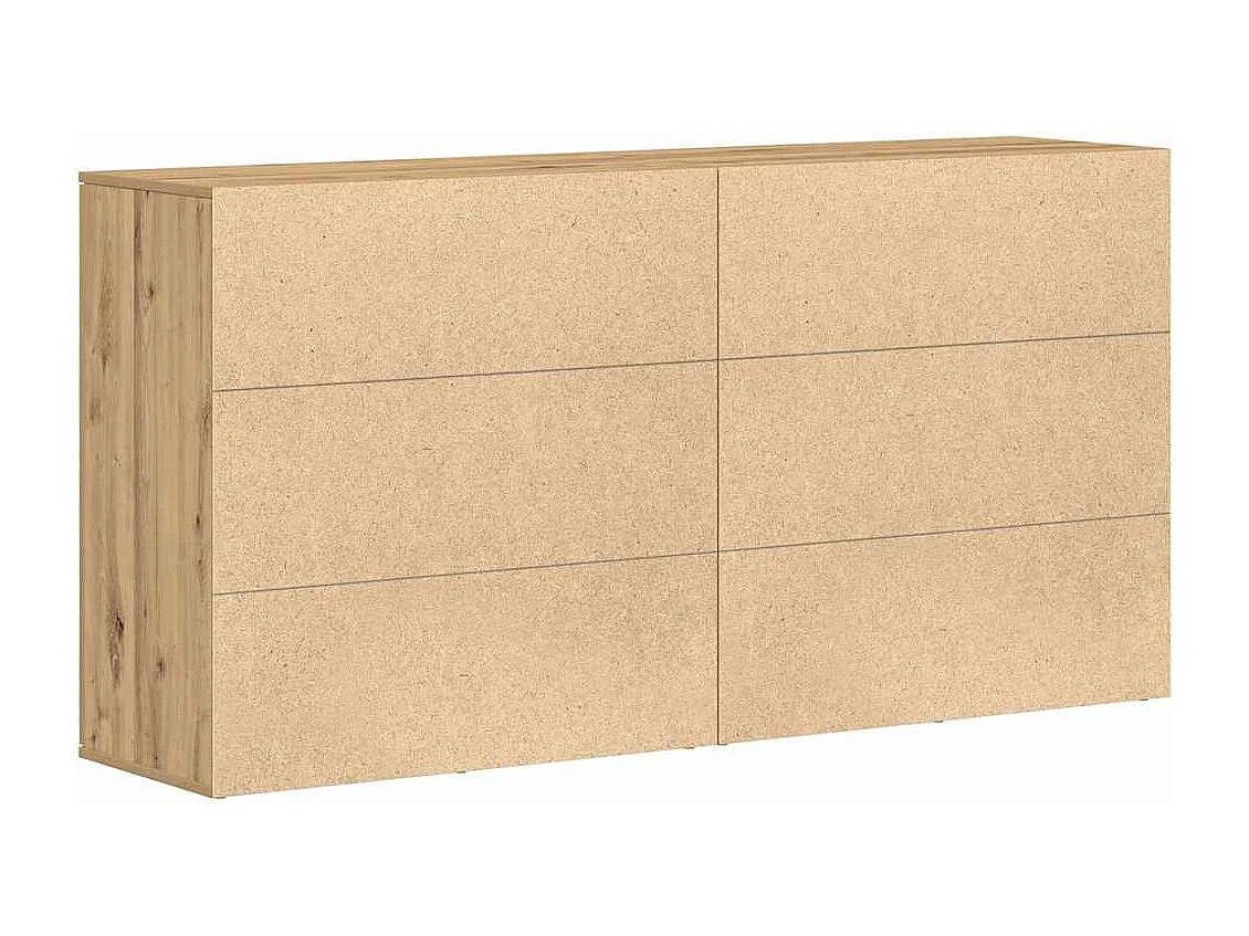 Buffets 2 pièces chêne artisanal 79 x 38 x 80 cm Bois d'ingénierie