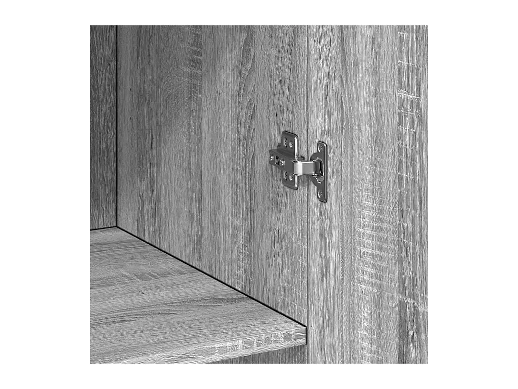 Buffet haut sonoma gris 70x42,5x185 cm bois d'ingénierie