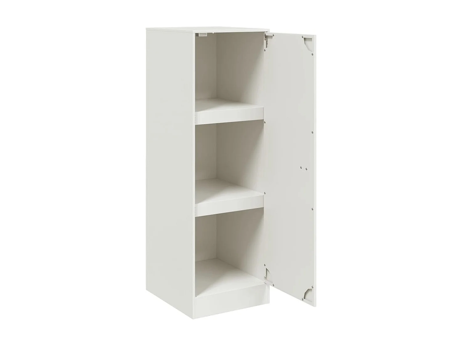 Buffet blanc 34,5x39x107 cm acier
