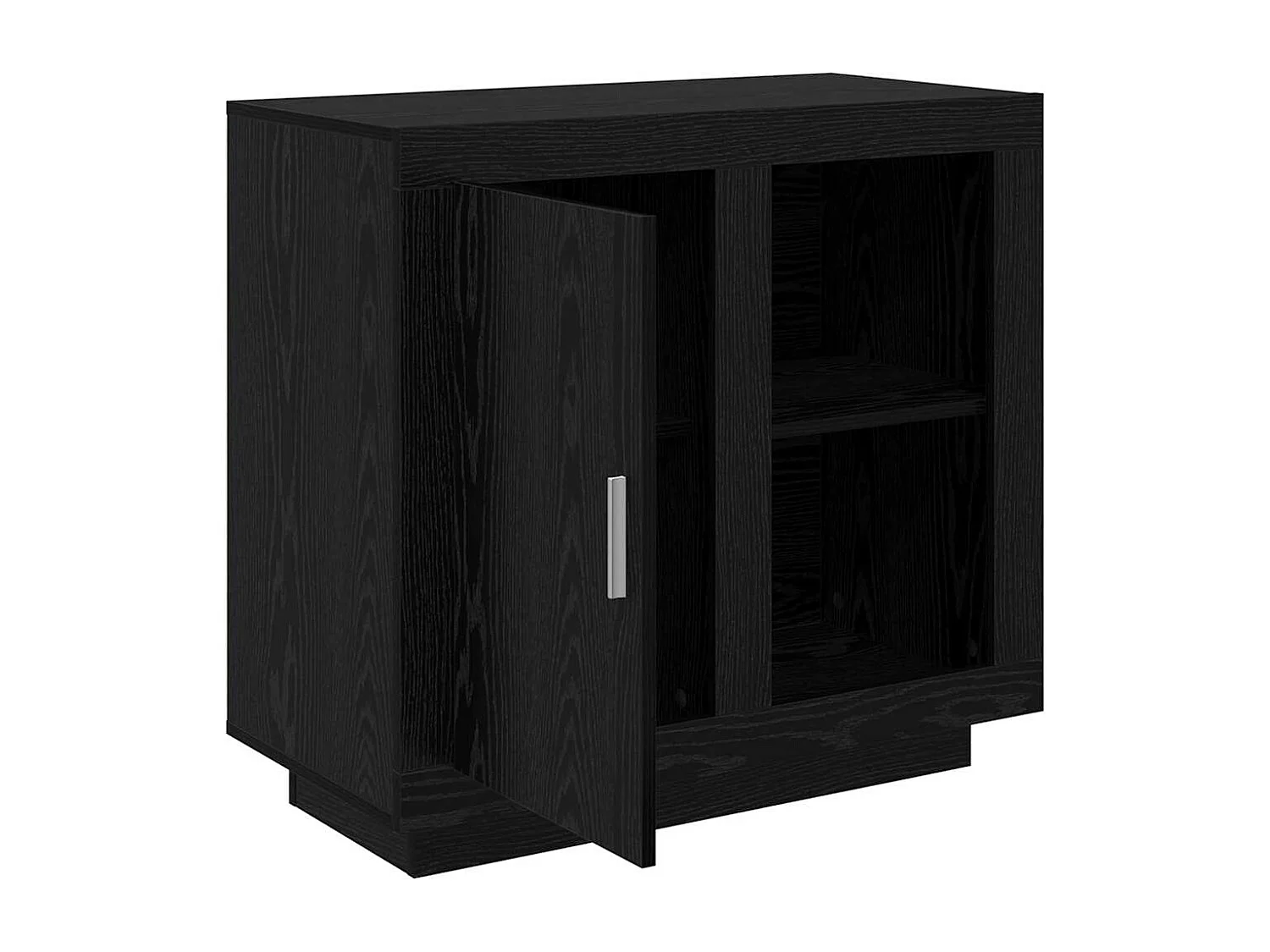 Buffet Chêne noir 40 x 80 x 75 cm Bois d'ingénierie