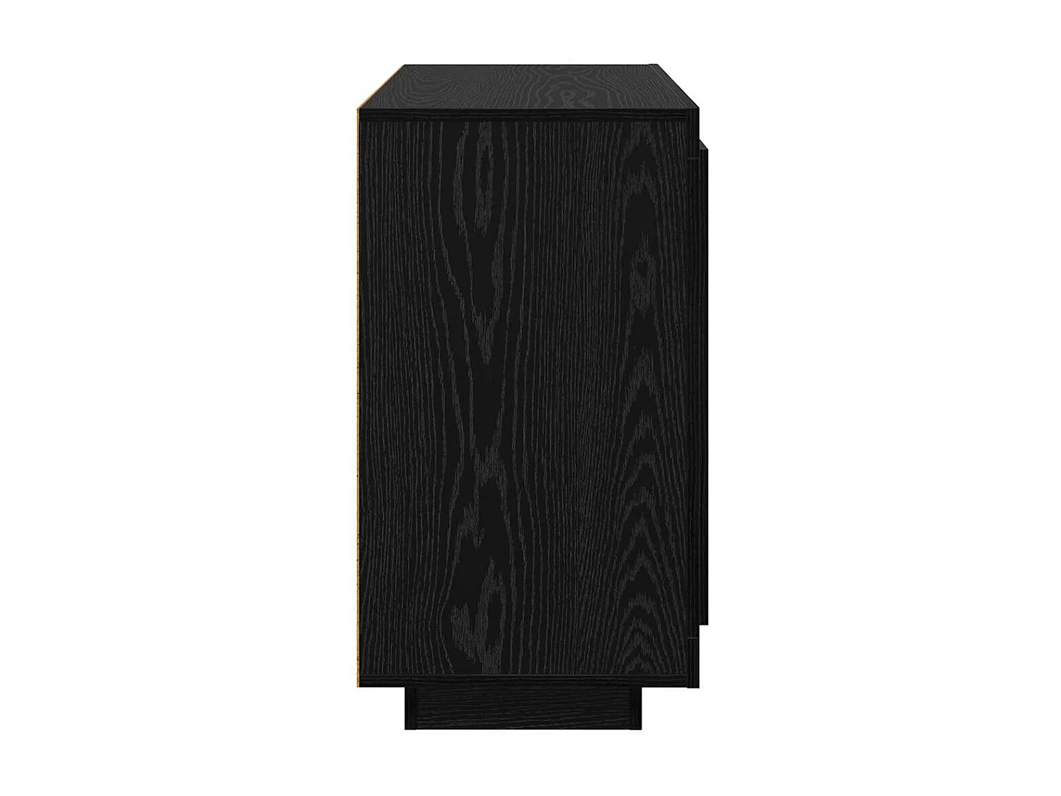 Buffet Chêne noir 40 x 80 x 75 cm Bois d'ingénierie