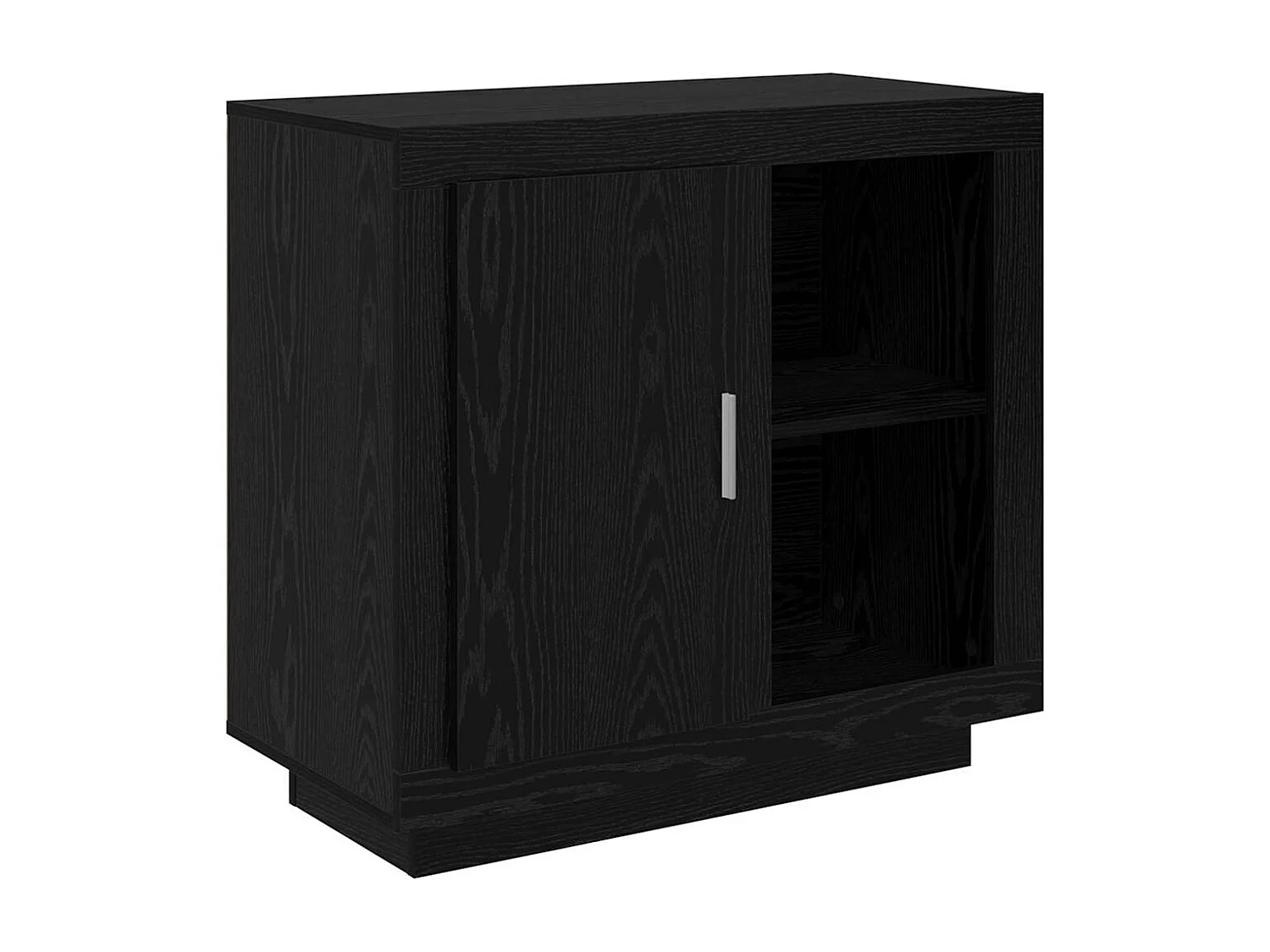 Buffet Chêne noir 40 x 80 x 75 cm Bois d'ingénierie