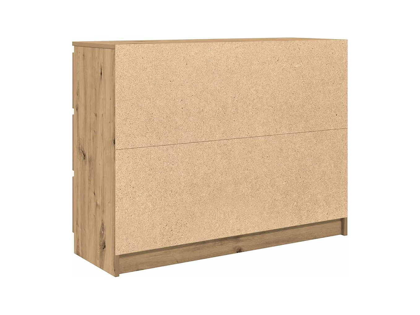 Buffet chêne artisanal 100x35x76 cm bois d'ingénierie