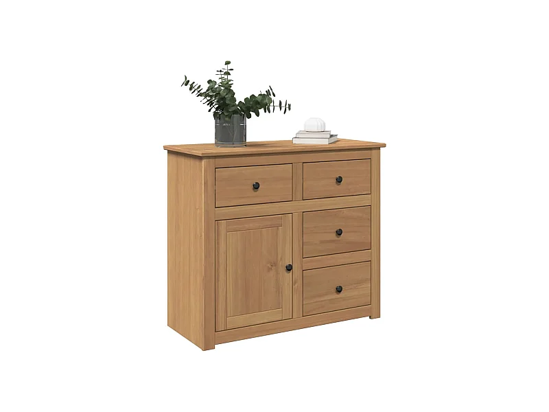 Buffet avec tiroirs Panama 93x40x80 cm bois massif de pin
