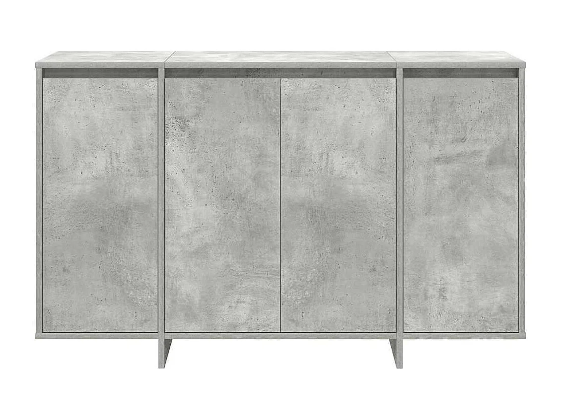 Buffet Gris béton 120 x 41 x 75 cm Bois d'ingénierie