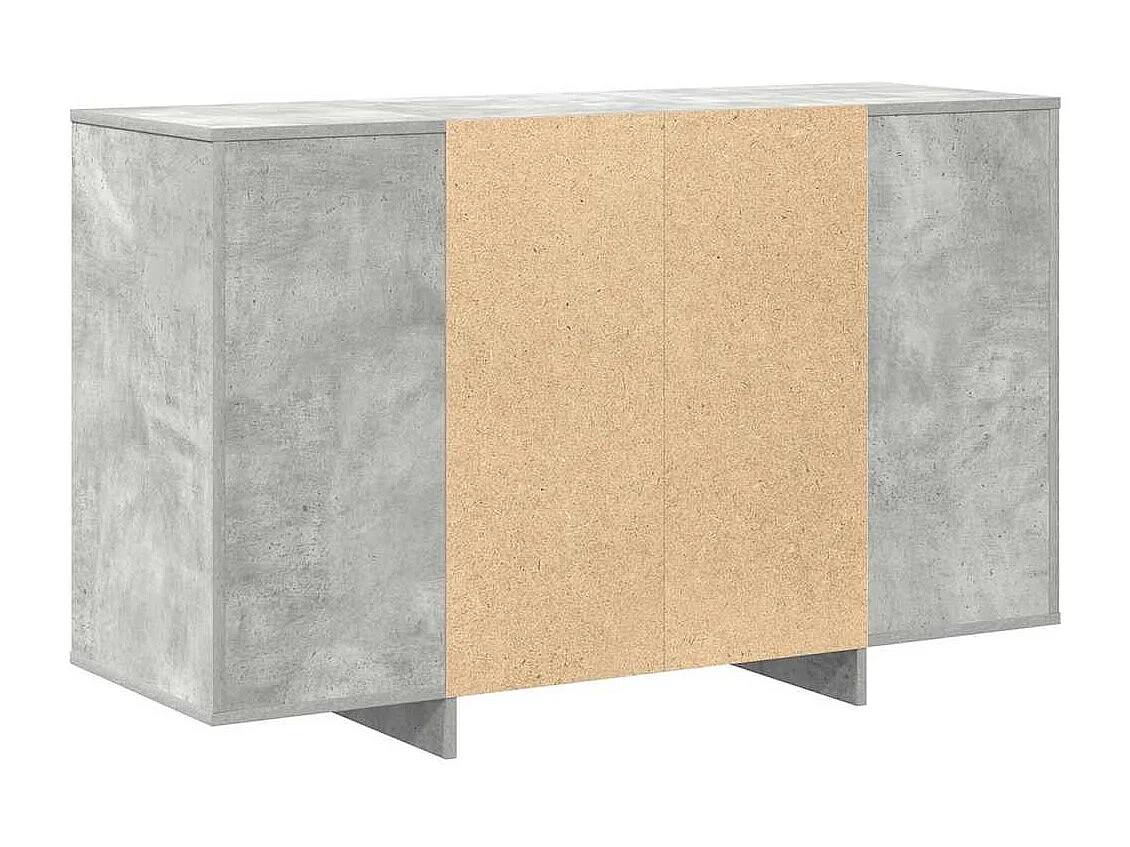 Buffet Gris béton 120 x 41 x 75 cm Bois d'ingénierie