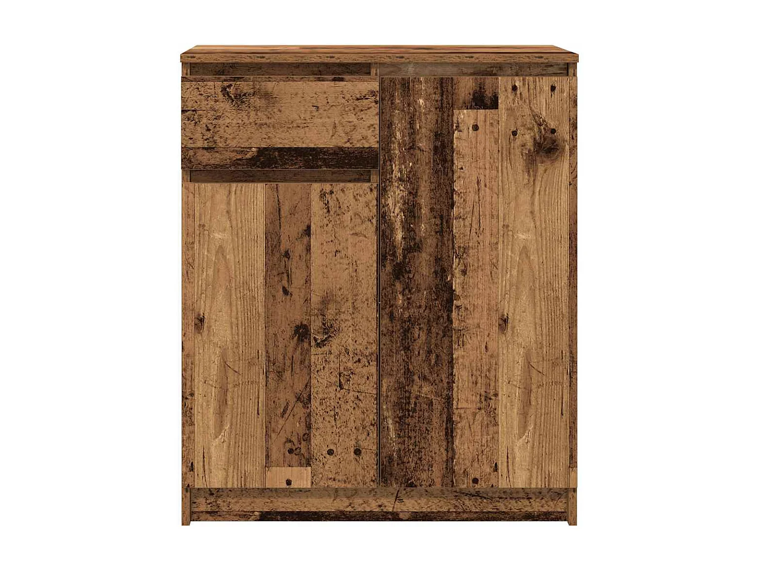 Buffet avec tiroir vieux bois 71x35x84 cm bois d'ingénierie