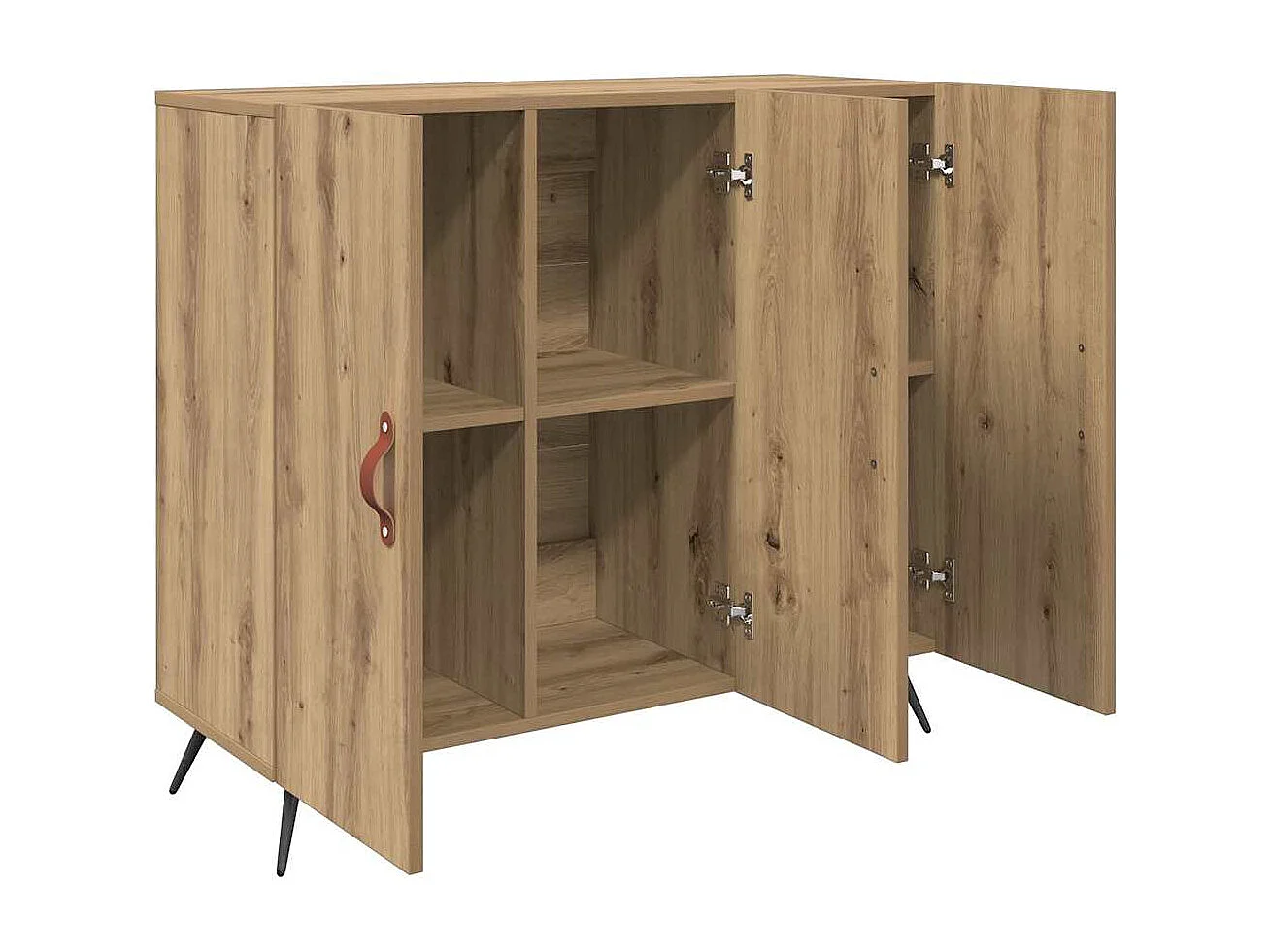 Buffet Marron 90 x 34 x 80 cm Bois d'ingénierie