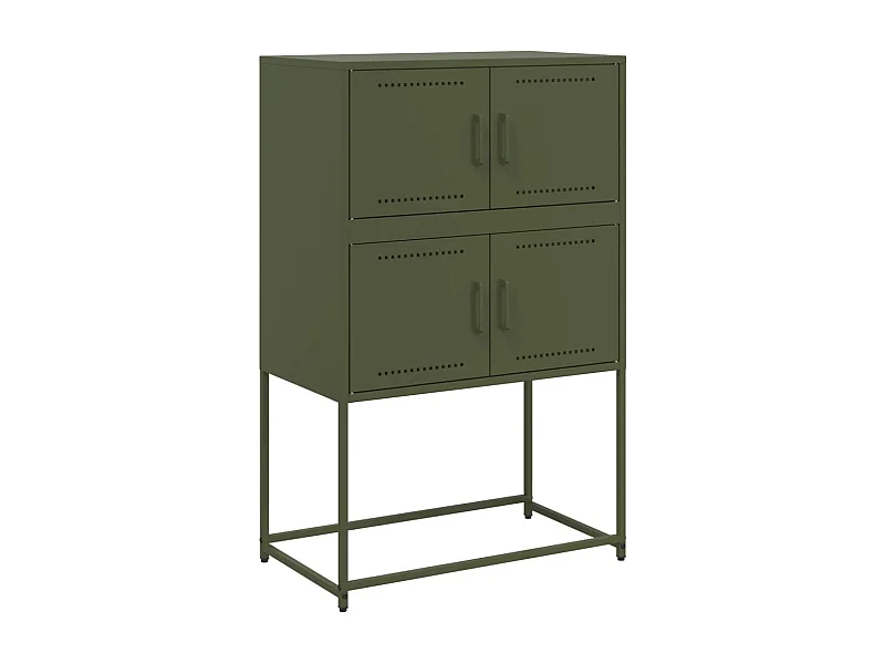 Buffet vert olive 68,5x38,5x107 cm acier